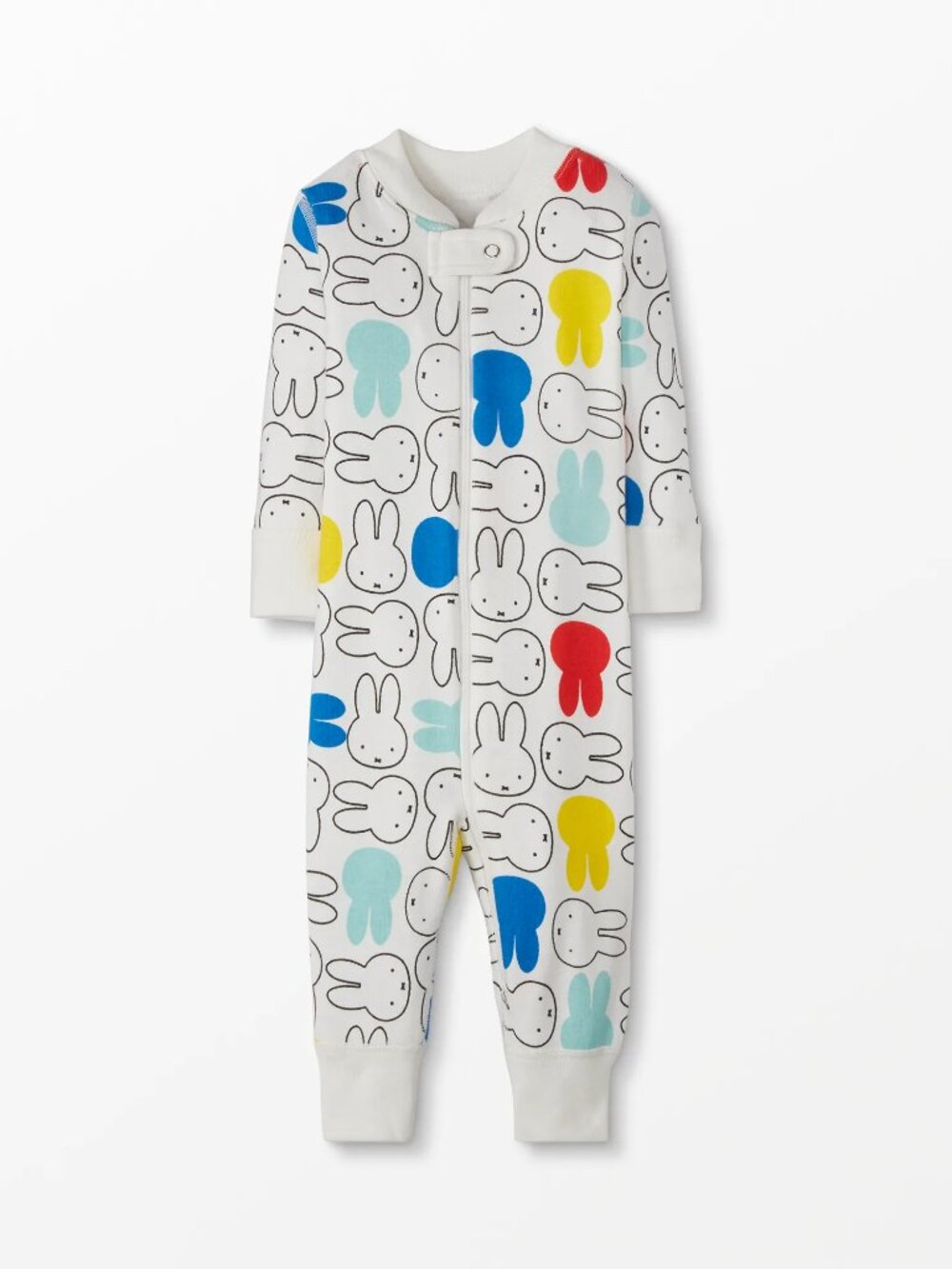 NWOT Hanna Andersson Miffy Bunny Pattern Onesie Sleeper - Size 3-6 months